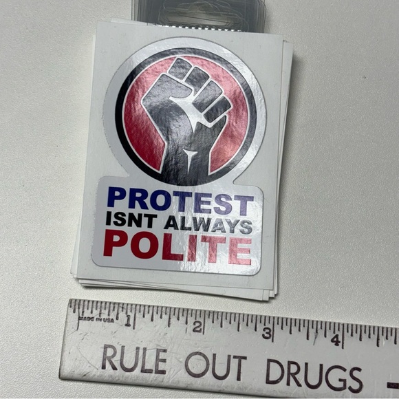Small Protest Sticker - Picture 2 of 3